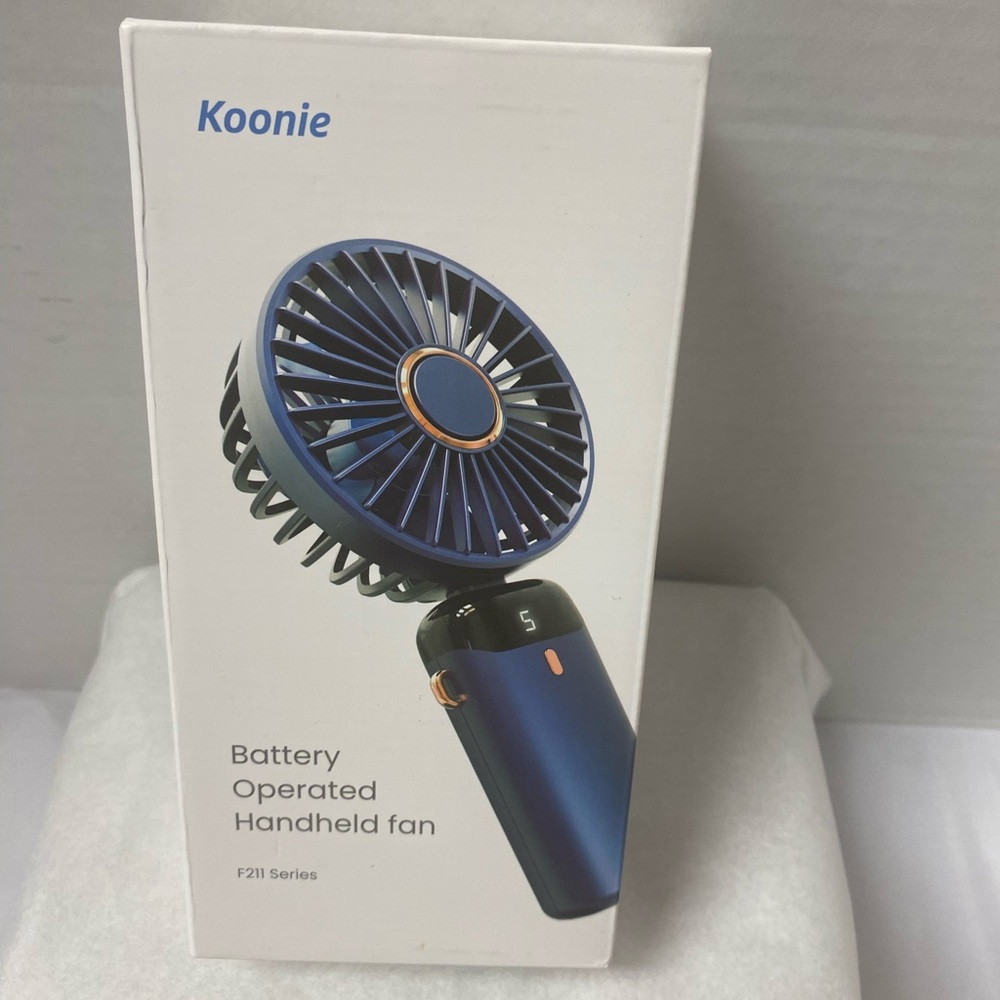 Koonie Blue Handheld Fan